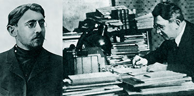 Яков Исидорович Перельман. Фото 1907 и 1934 гг.