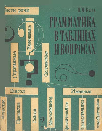 Грамматика в таблицах и вопросах. Пособие для учащихся 5-8 классов. Баев П. М. — 1968 г