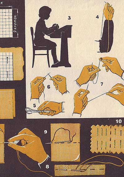 Альбом по трудовому обучению для начальных классов. Литвинова Н. П. — 1967 г